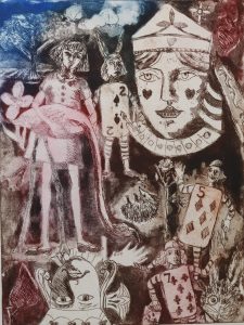 The Croquet Match Etching, Coloured Edition